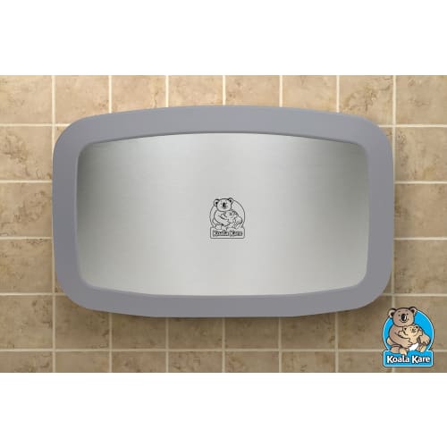 Koala Kare® Baby Changing Station, Horizontal Wall Mounted, Stainless Steel Veneer